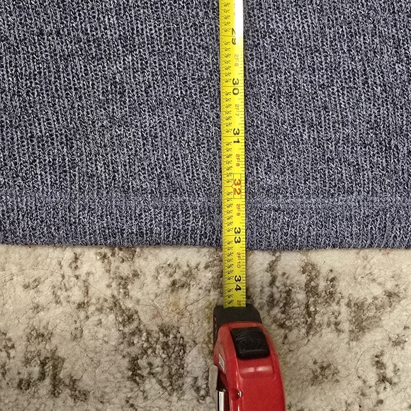 Nally And Millie Long Sleeve Blue Tunic Knit Tops Long Size L-NWT - Picture 14 of 15